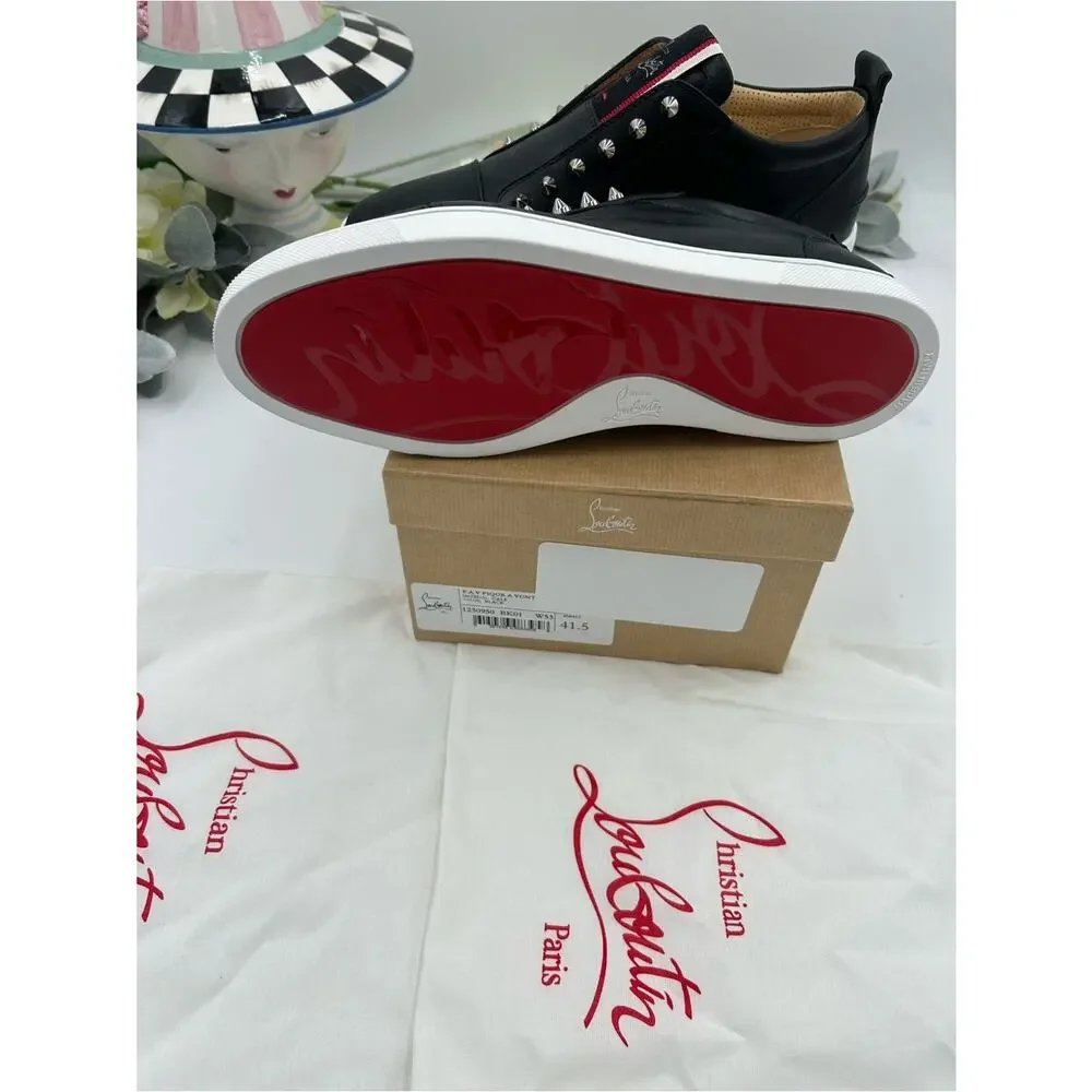 Men's Christian Louboutin F. A. V. Fique slip on sneakers size 41.5 made Italy
